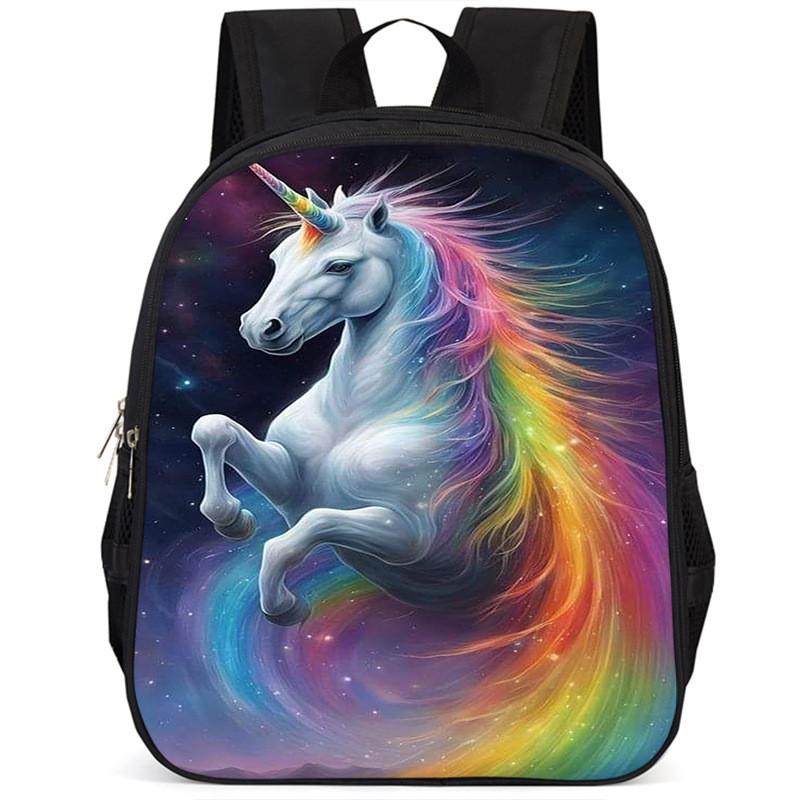 Durable Large Capacity 15-inch Oxford Cloth School Backpack For Kids Unisex
