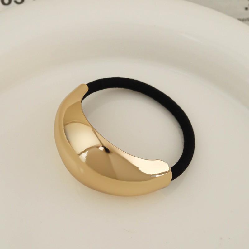 Minimalist Metal Hair Ring - New Korean Style High-End Ponytail Tie Rubber Band.