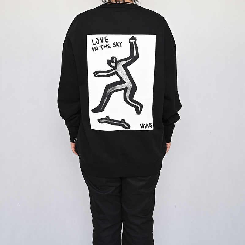 Vans FW24 Asia Art Alliance Series Crewneck Sweatshirt Unisex Sweatshirt Black VN000KDQBLK