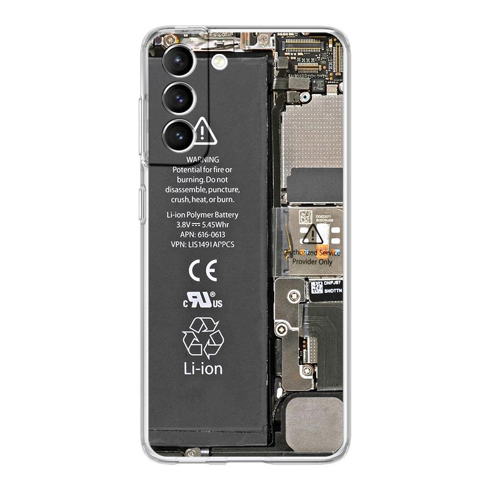 Transparente Handyhülle für Samsung Galaxy S25 S24 S23 S22 S20 S21 FE Ultra S25 Edge Plus Hüllen Hauptplatine Muster