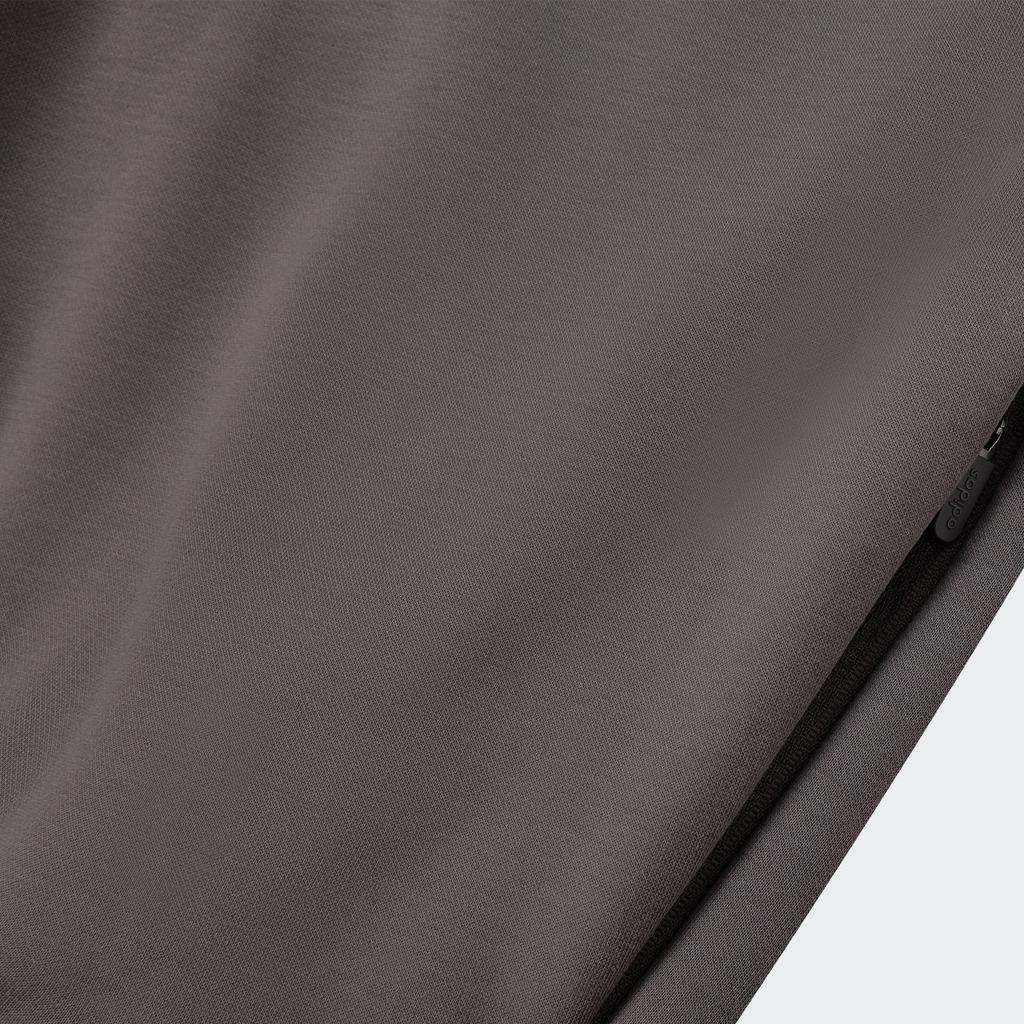 Adidas The 2024 Collection Chapter 02 Letter Logo Fleece-Lined Hoodie Unisex Tops Charcoal-Grey IX1964