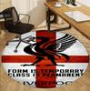 Liverpool F.C Pattern Round Rug, Indoor/Outdoor Mat, for Picnic, Gameroom, Bedroom, Office, Living Room, Home Decor Carpet, Birthday Gift