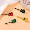 Colorful Cartoon Guitar Brooch - Musical Instrument Metal Badge Pin