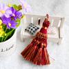 2Pc Clothing Decoration Multi-function Curtain Accessories Grace Edge Banding DIY Decoration Silk Tassel Key Buckle