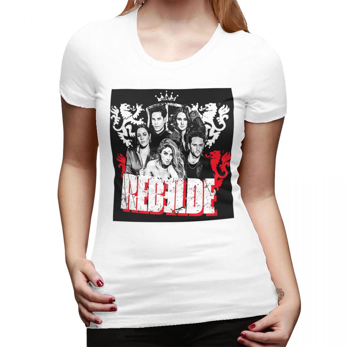 

Rbd Rebelde Tour Classic TShirt for Women Round Neck Streetwear T Shirts Womens Short Sleeve Summer Clothes Tops S