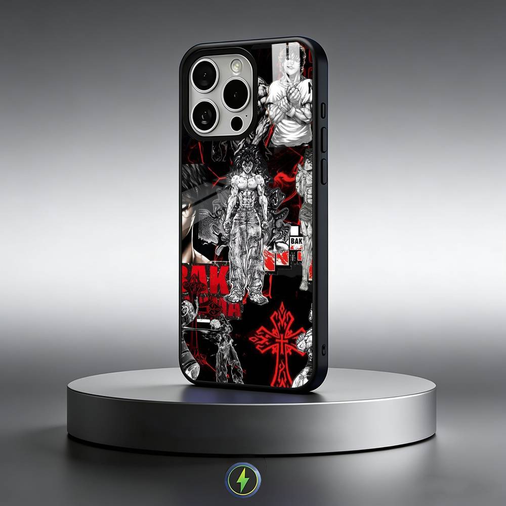 Anime B-Baki Hanma Phone Case For iPhone17,16,15,14,13,12,11 Plus,Pro Max Magnetic For Magsafe Wireless Charging