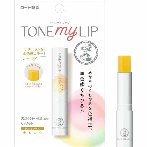 

Mentholatum lip tone my lip lip cream yellow pink 2.4g x 1
