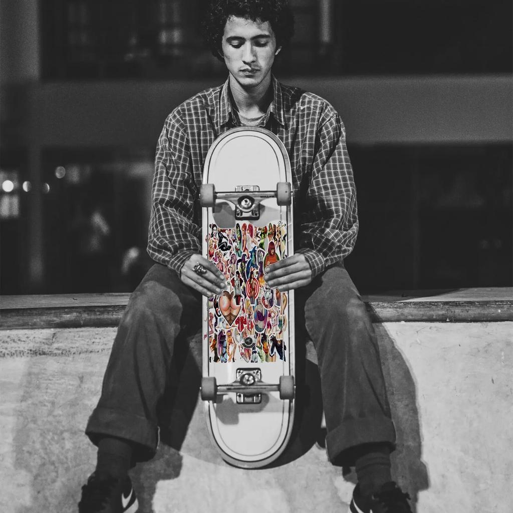 50 de bucăți Autocolante de tentație pentru fete de înger, diavolul sexy, pentru telefon mobil, laptop, bagaje, skateboard, rezistent la apă