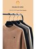 Men's Chenille Embroidered Thick Plush Half-Turtleneck Fleece Sweater