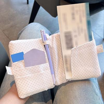 Star Fabric Passport Holder Travel Essential Organizer Korean Style Bank Card Holder Portable Travel Ticket Holder Travel