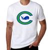 Connecticut Whale Tshirt Basic Solid Color Short Sleeve Cotton Top Tshirt