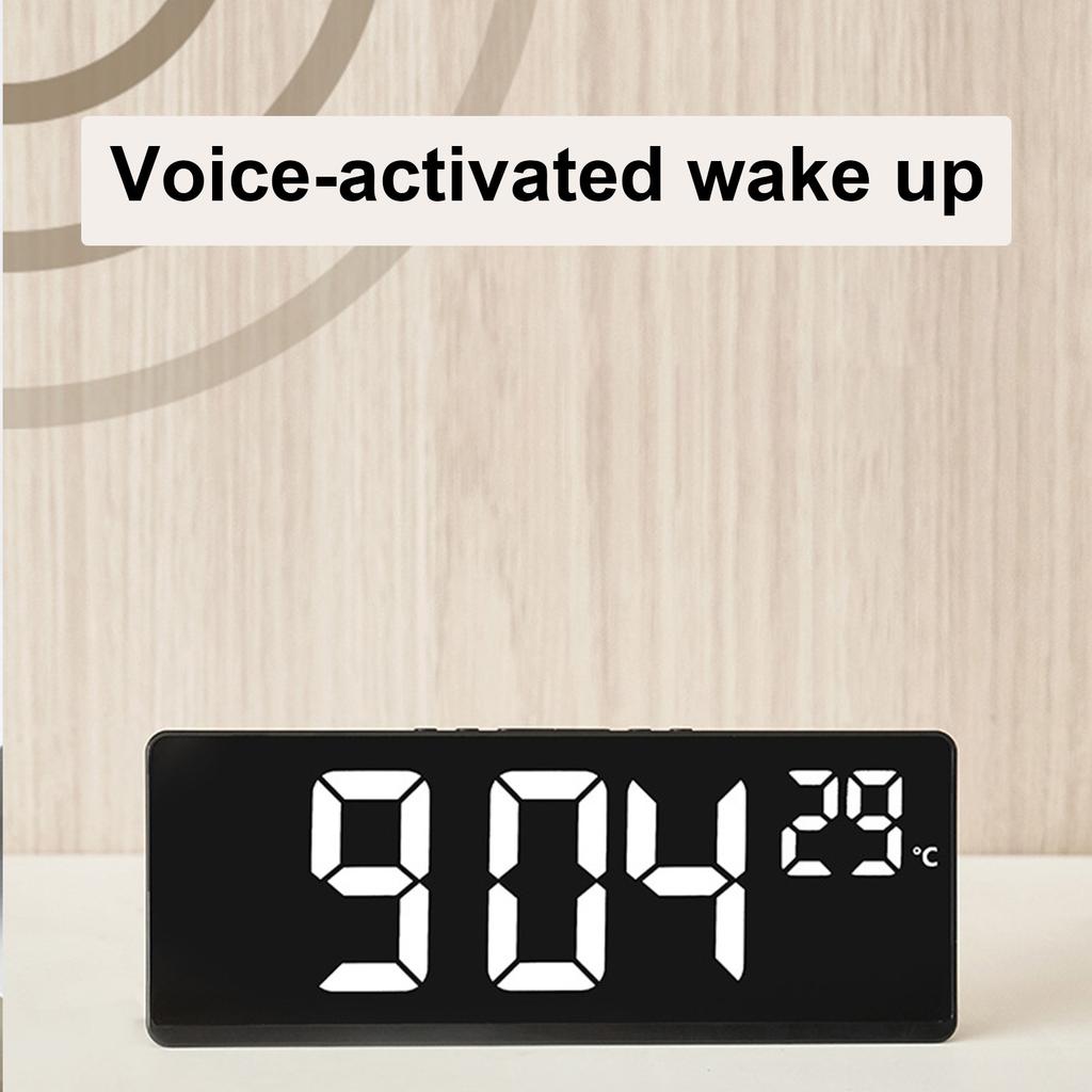 Electronic Digital Alarm Clock Travel Clock Featuring Colorful Font Easy to Read for Time Management
