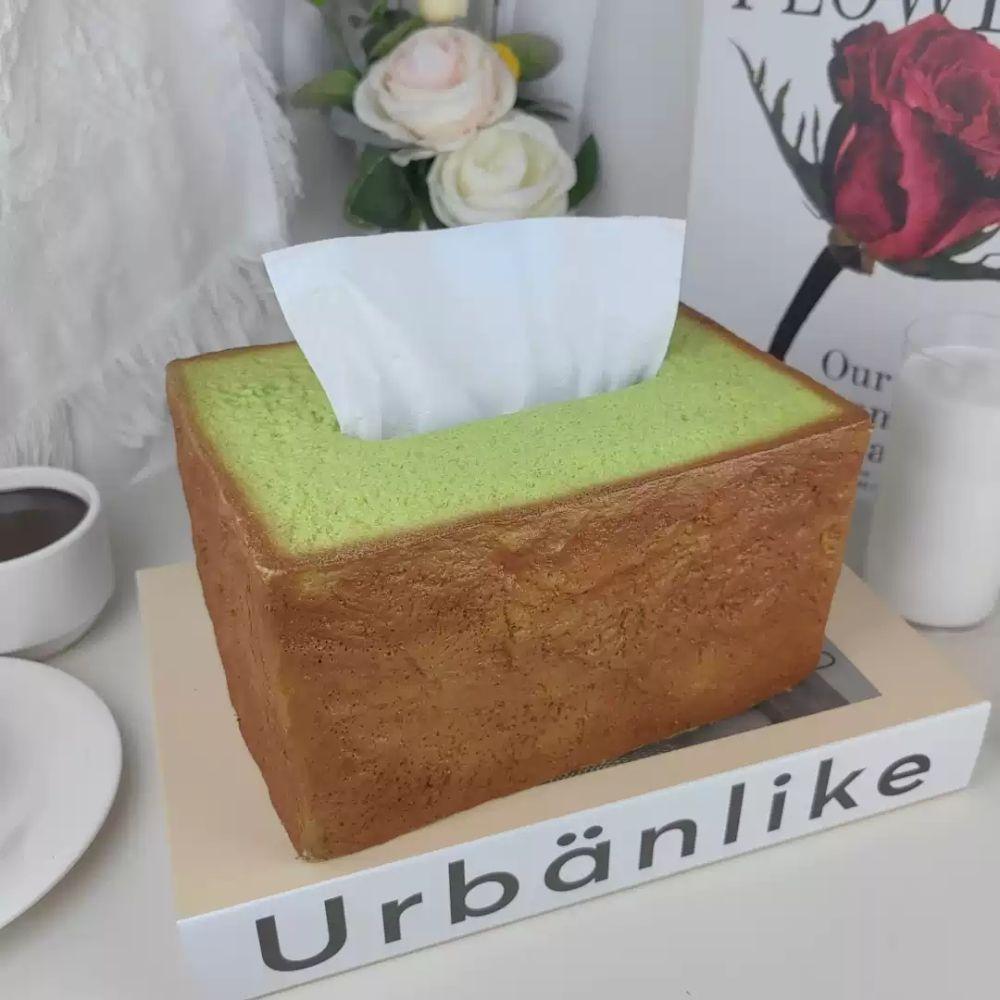 Simulation Toast Tissue Box High Value Personality Internet Celebrity Carton Living Room Restaurant Creative Daily Necessities
