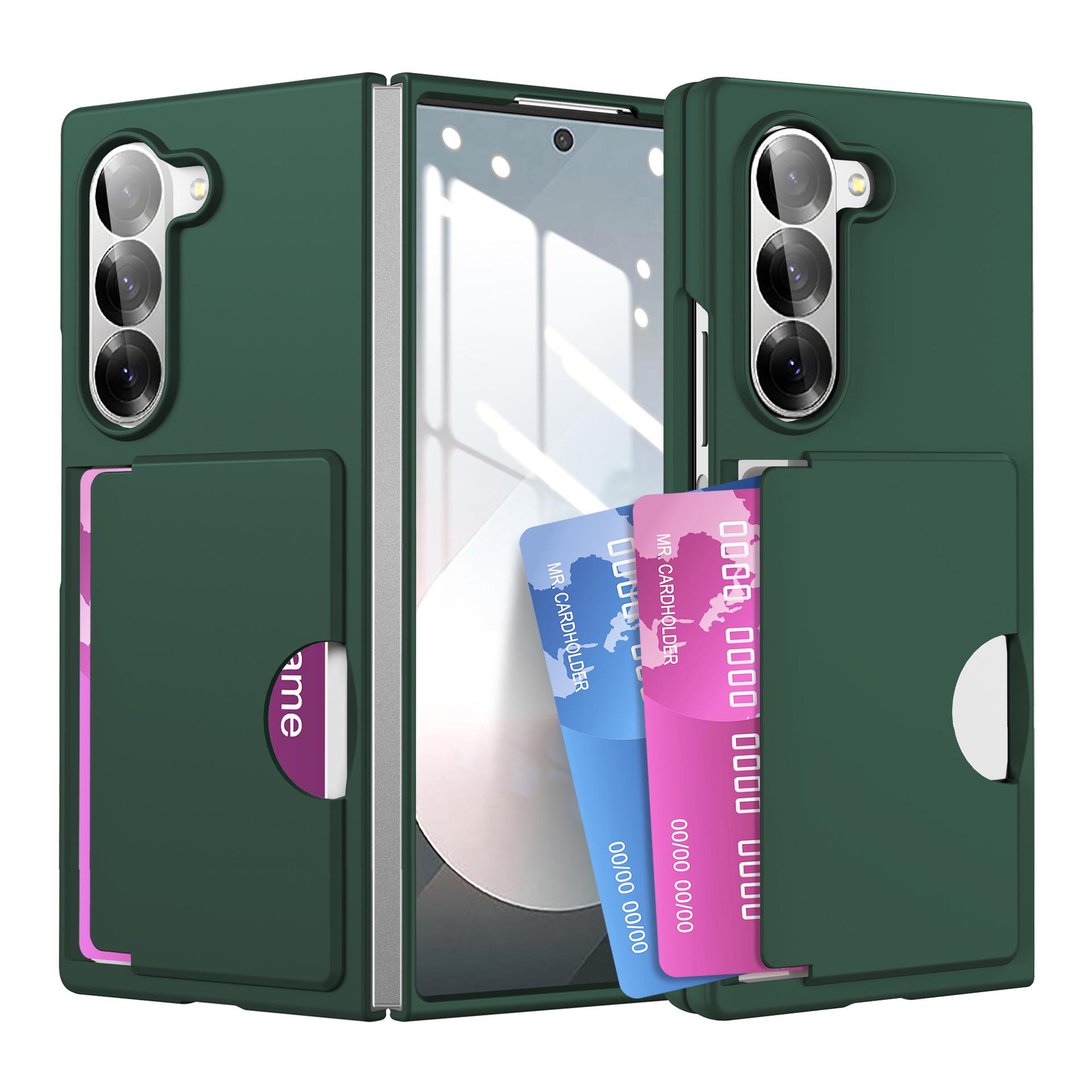 

Samsung Z Fold7 Transparent Card Holder & Stand Case - Frosted Protective Design for Foldable Screen Samsung zfold6