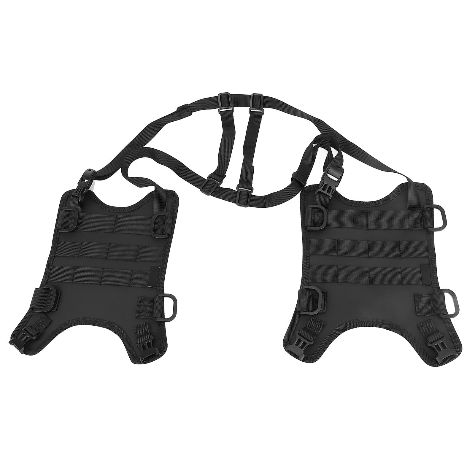 Motorcycle Side Saddle Bag Mounting Base 500D Mesh Fabric Water Resistant Reserved Position Tank Side Bag Mounting