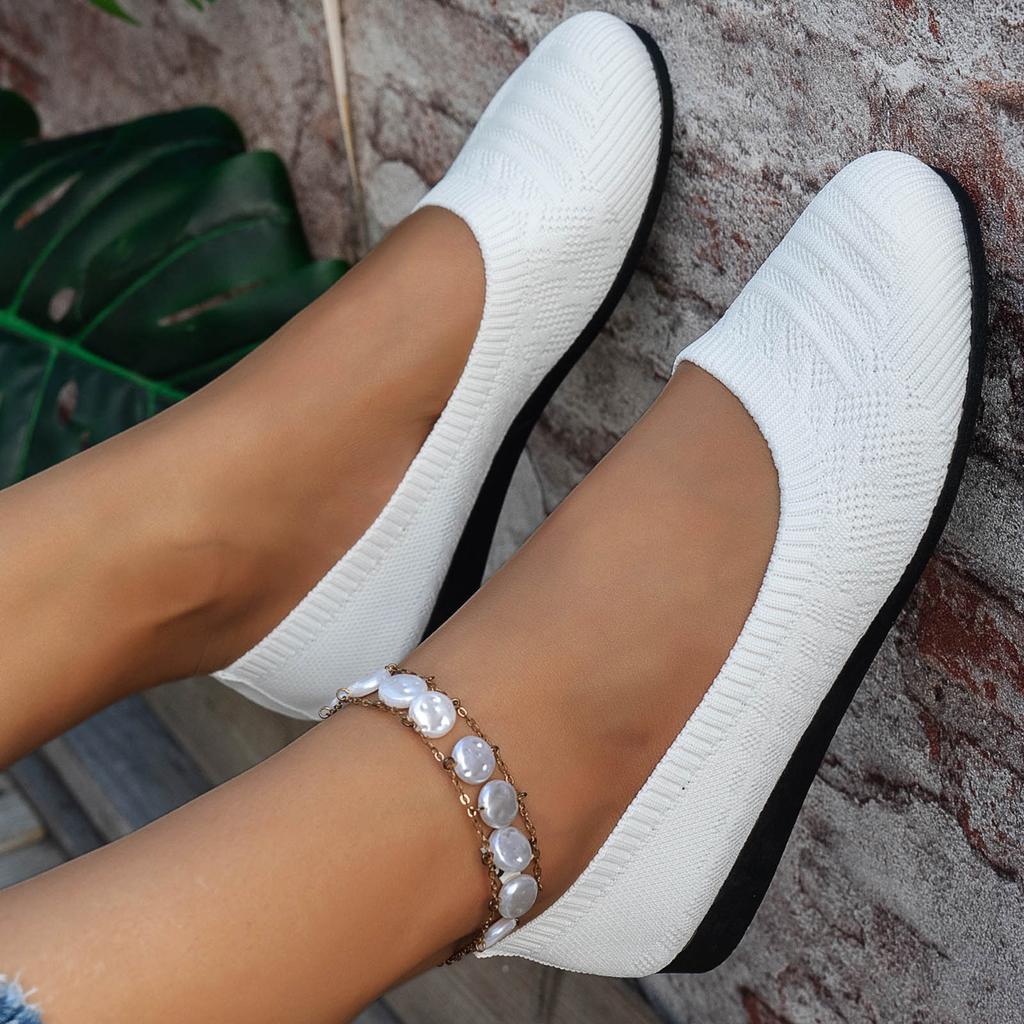 Casual Tennis Shoes For Women Women'S Solid Color Thin Soled Slip Low Cut Flat Shoes Fashionable Fabric Upper TêNis Feminino