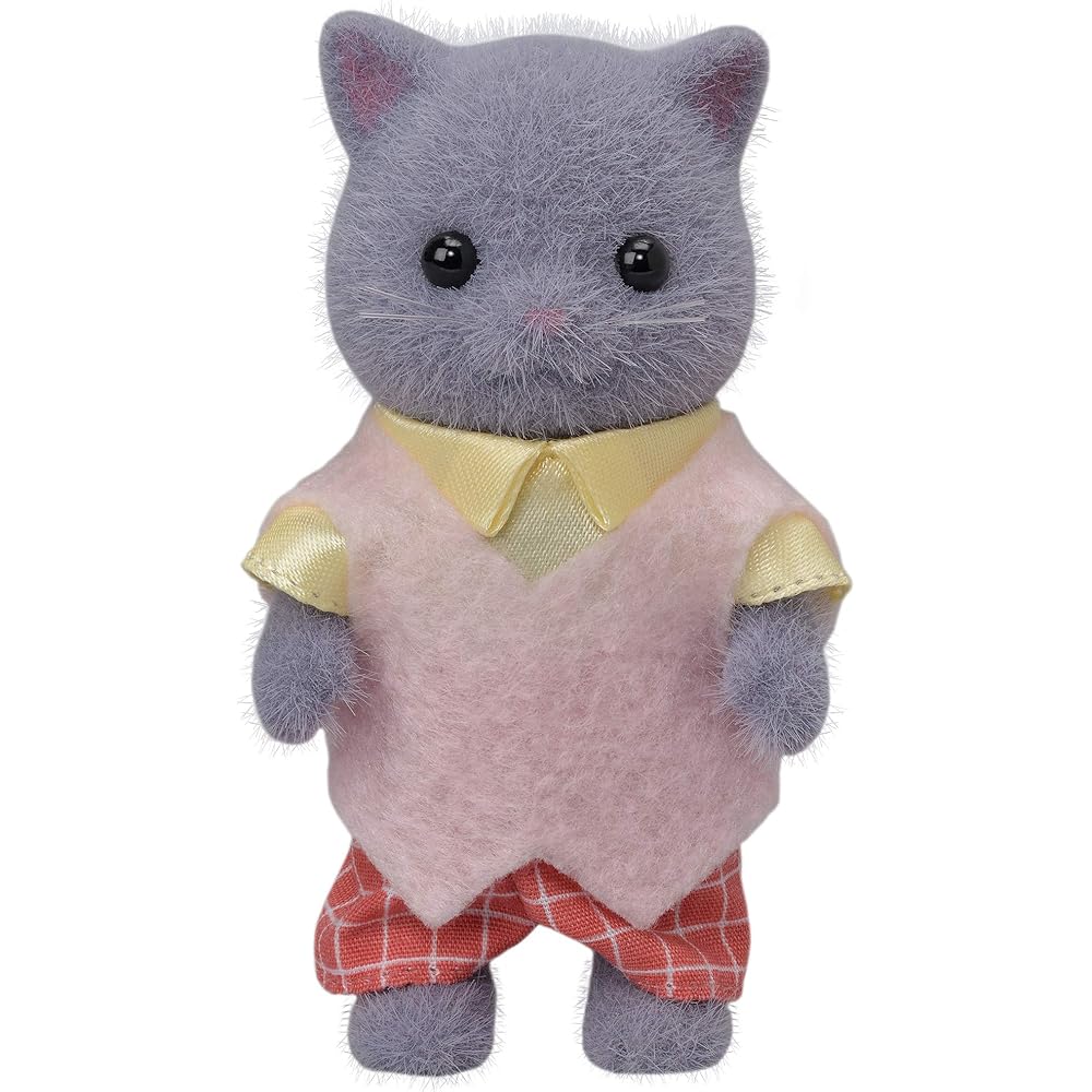 Sylvanian Families Persian Cat Father Doll Toy for Dollhouse Ages 3 and Up EPOCH