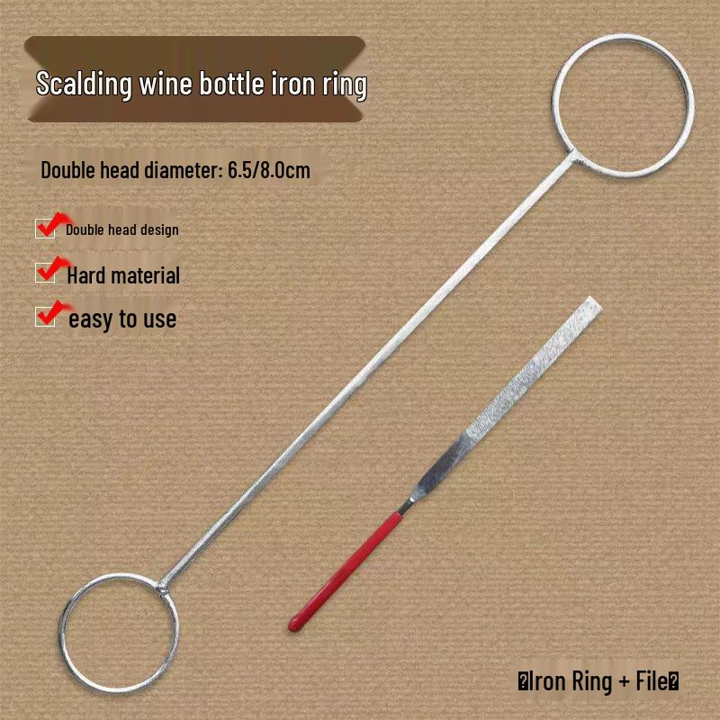 Double-Headed Soju Bottle Ring Cutter & Hot Wine Bottle Vase Tool