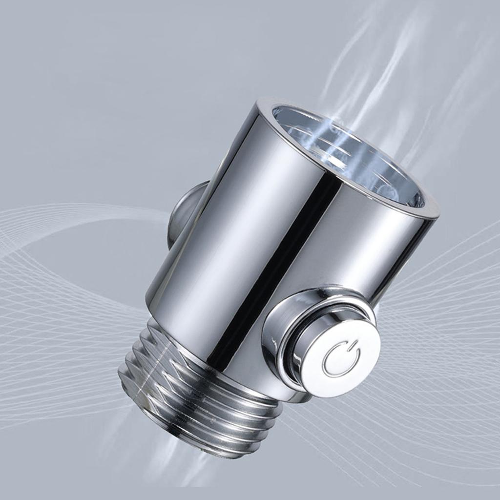 Shower Shut Off Valves Button Type 1/2Inch Universal Water Flows Control for Shower Arm and Hose or Bidet Sprayer