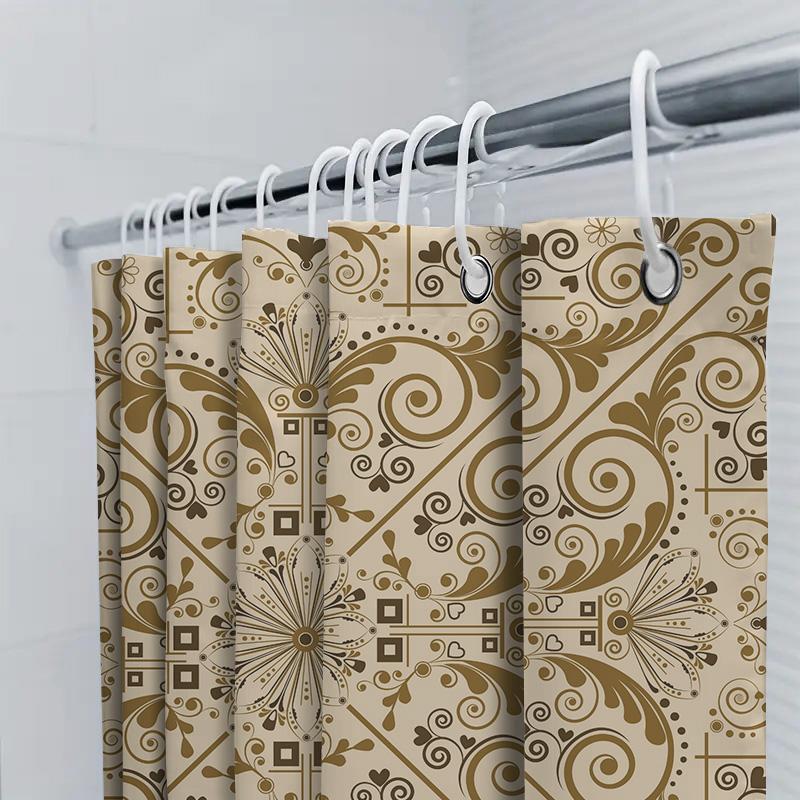 Vivid Oriental Scene Shower Curtain Perfect For Adding A Touch Of Serenity To Your Bath