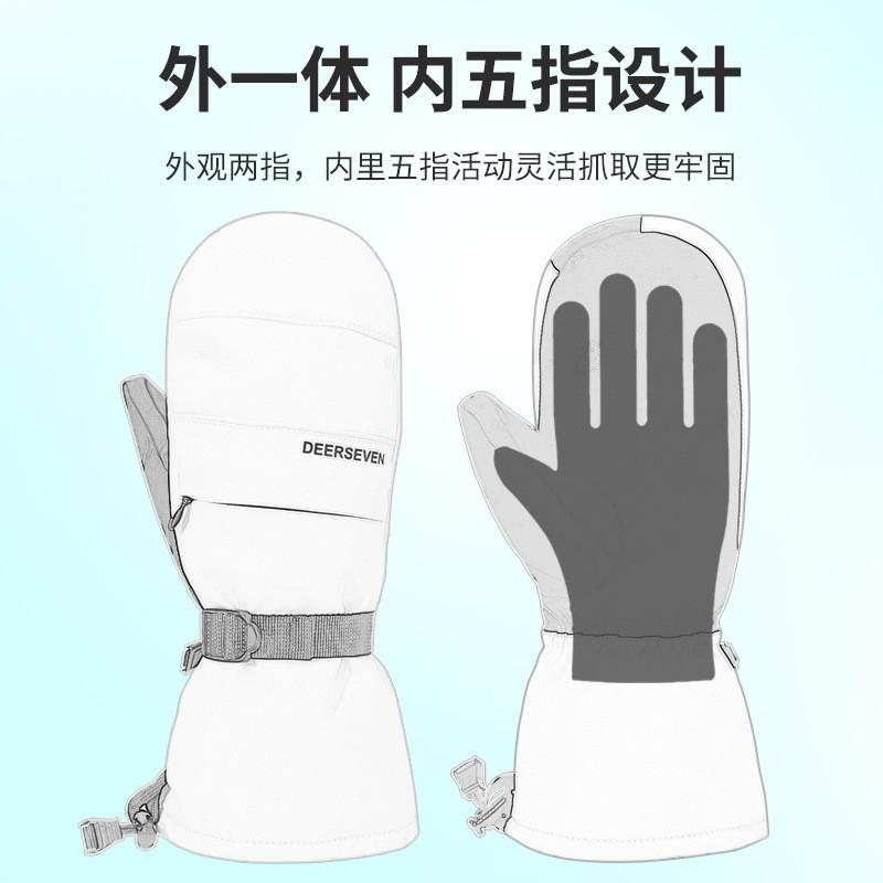 Unisex Winter Snowboard Gloves Waterproof Windproof Thermal Lined Touchscreen Compatible Adults