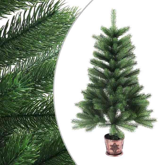 Maison Exclusive - Arbre de Noël artificiel pré-éclairé et boules 65 cm vert