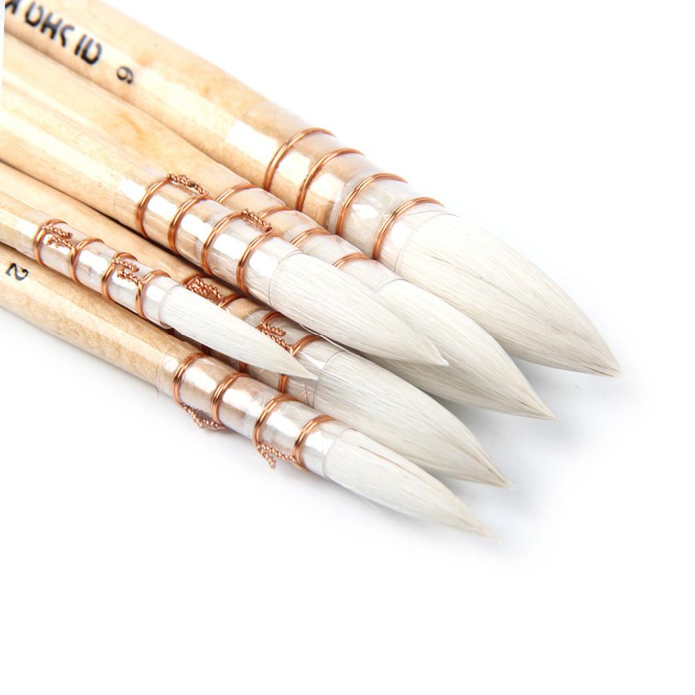 Watercolor Acrylic Gouache Weasel Hair Drawing Brush Paint Brushes Student Stationary Art Supplies