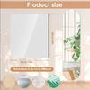 4 Peças Folha de Espelho Acrílico Inquebrável Espelho de Maquiagem Simples Espelho Não de Vidro Adesivos de Espelho Banheiro
