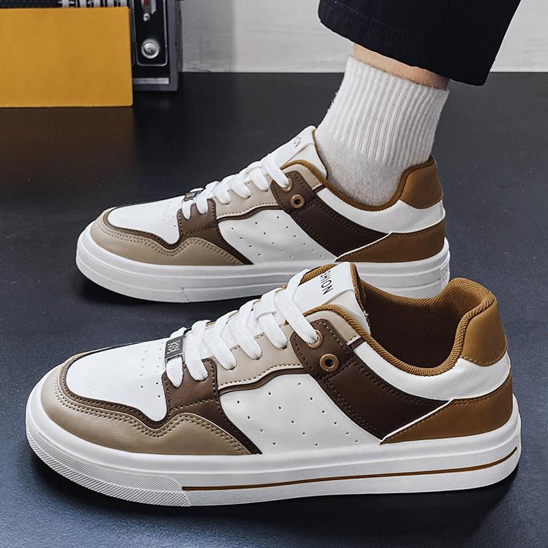 2025 Neue Atmungsaktive Herrenschuhe, Koreanische Version von All Sports Casual Board Schuhe, Abriebfest Rutschfest Kleine Weiße Schuhe