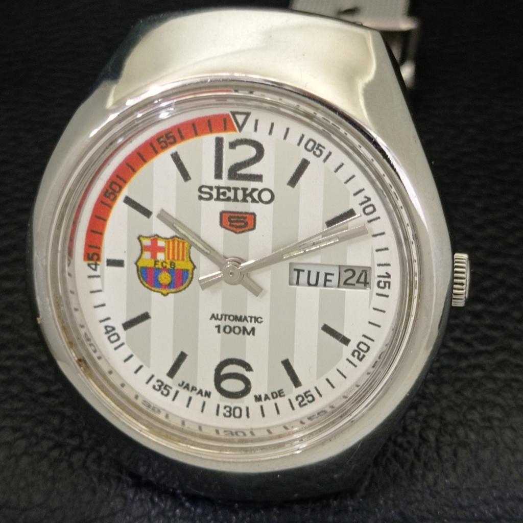 USED VINTAGE SEIKO 5 AUTOMATIC 6319A JAPAN MENS SILVER DIAL WATCH a433836-2 R119-a433836