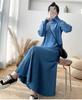 Semi-turtleneck bottoming knitted sweater skirt women's autumn and winter new over-knee long loose large size with coat dress tide