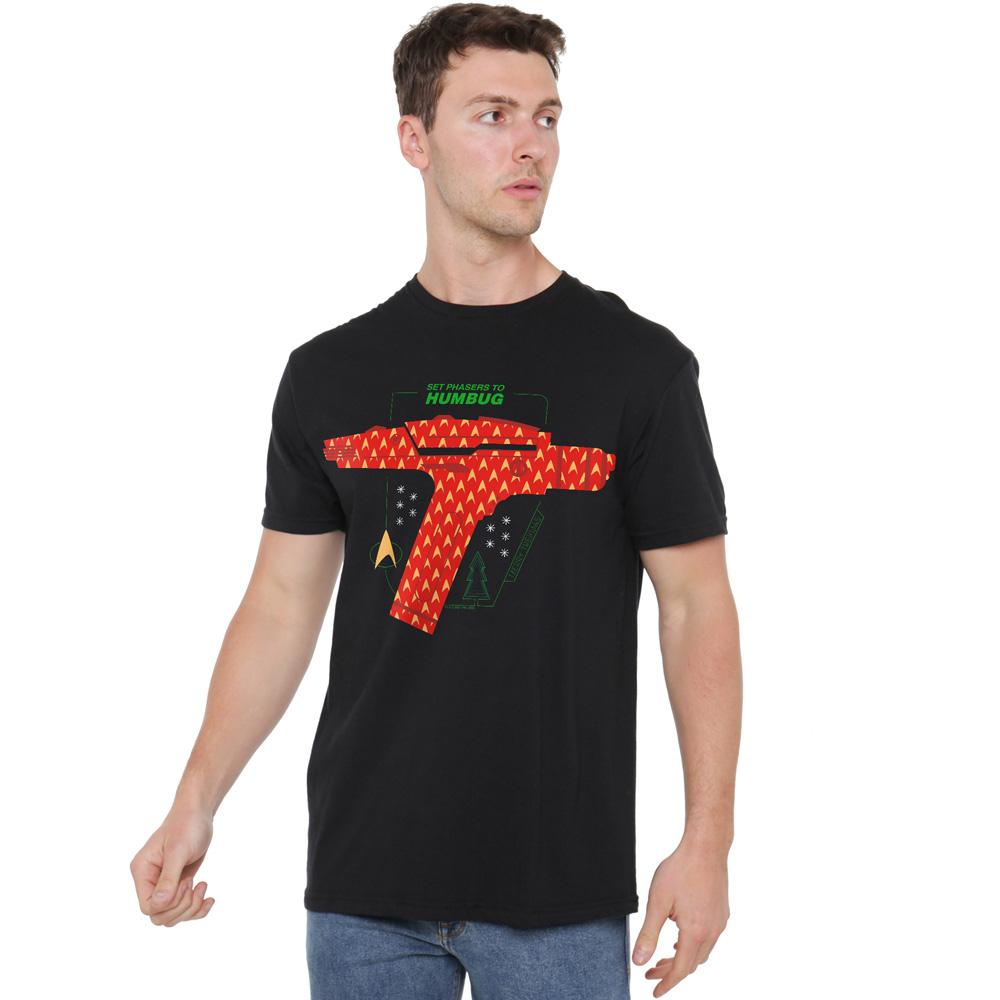 Star Trek: The Original Series Mens Phaser Set To Humbug Christmas T-Shirt