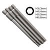 4pcs 1/4 Hex Shank Screwdriver Bit Torx/Hexagon/Cross/Slotted Screwdriver Bits Magnetic Driver Tools 3MM/4MM/5MM/6MM Hand Tools