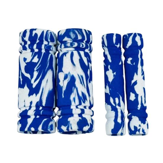 Motorcycle Grip Covers Sponge Anti-Slip Handlebar Sleeves for Scooters E-Bikes Easy Install Shock-resistant Handle Grips