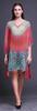 Phagun Short Caftan Midi Dress Beach Swimwear Cover Up Womens Kaftan-4X-5X