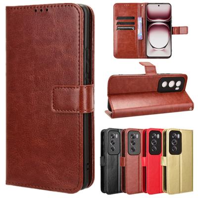 Leather Flip Case for OPPO Reno 12 Pro 5G Reno 12FS 11 11F Protective for Reno12 Wallet Card Slot Kickstand Shockproof Holder Business Cover