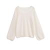 European Autumn 2025 Women's Puff Sleeve Knitwear