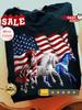 Horses American Flag Independence Day