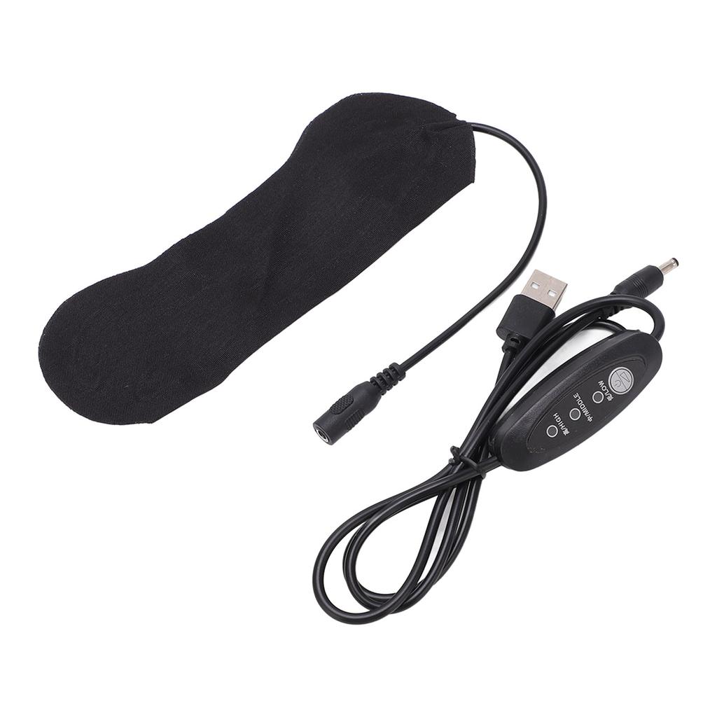 USB Electric Heating Pad 3 Gear Temperature Adjustable 165 X 65 Heated Mat for Winter Warming