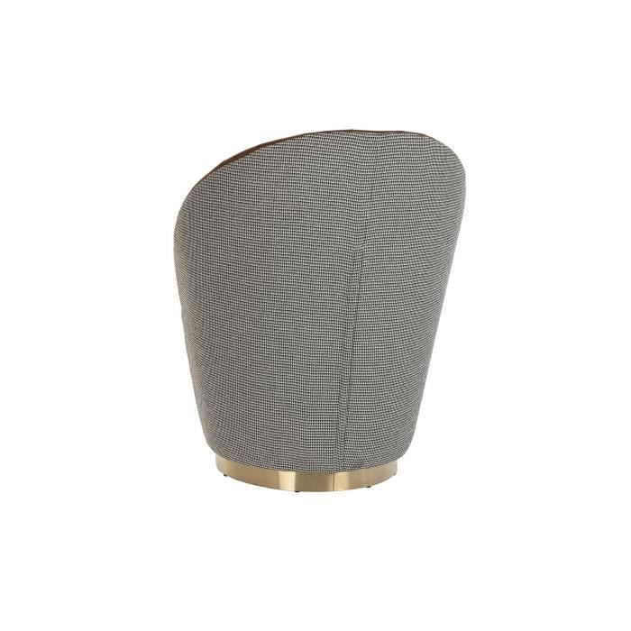 Fauteuil en polyester marron moutarde - Marque - Modèle - Couleur principale: Blanc