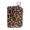 PU Leather Slim Mini Coin Pocket Waterproof Multi-function Leopard Print Wallet Portable Wear-resistant Credit Cards Holder