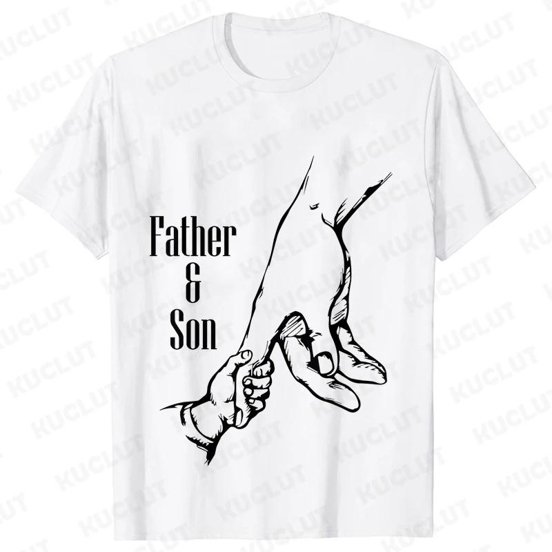 Fathers and Son Tshirts Dad Fun Gift Novelty TShirts Birthday Mens T Shirt for Dad From Son Daughter Tshirts Short Sleeve Tops