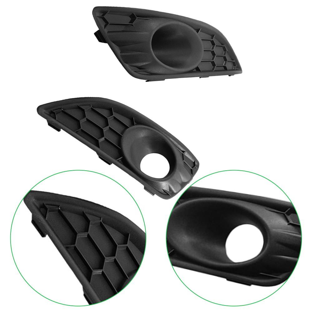 2Pcs Car Front Bumper Cover Frame Lower Honeycomb Fog Lamp Grille Grill for Ford Fiesta 2013 2014 2015 2016 2017 D2BZ15266CB