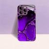 Purple Water Drop Effect for iphone 17 case Fashion for coque iphone Case fundas Glass for iPhone 17 16 15 14 13 12 pm Pro Plus
