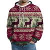 Men's Knit Hooded Sweatshirt Casual Long-Sleeve Sweatshirt