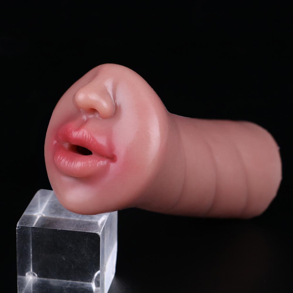 Super Soft Silicone Male Masturbator Cup - Realistic Anal & Vaginal Sex Toy for Men - Penis Trainer