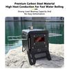   Outdoor Tent Stove, Small Wood Stove, Portable Camping Wood Stove for Tent, Ice Fishing with   Chimney Pipe for Cooking, Foldable Legs