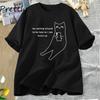 ADHD Cat T Shirt Funny Silly Weird Unhinged Tshirt Cute Weirdcore T-shirt Cotton Short Sleeve Harajuku Tee Shirt Woman Clothing
