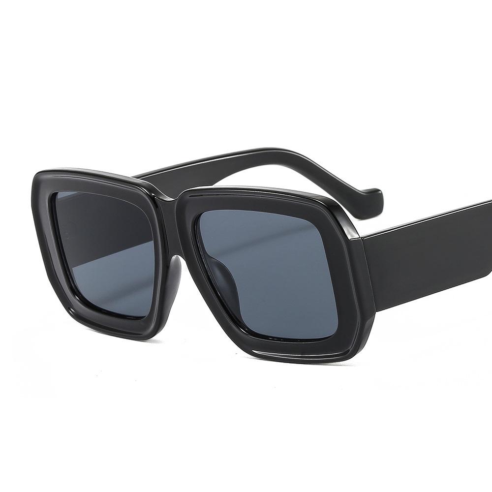 Unisex Stylish Eyewear Sun Glasses for Ladies Sunglass Oversized Square Sunglasses Women Trendy Sunglasses 2024 Color