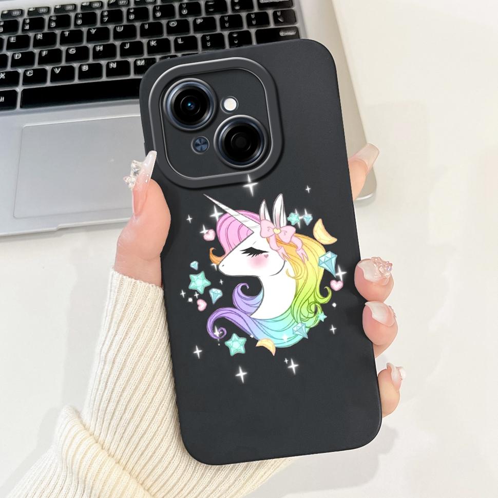 For Tecno Spark Go 1 Case Stylish Sunflower Butterfly Soft Silicone Phone Case For Tecno SparkGo 1 GO1 6.67" Cover Bumper